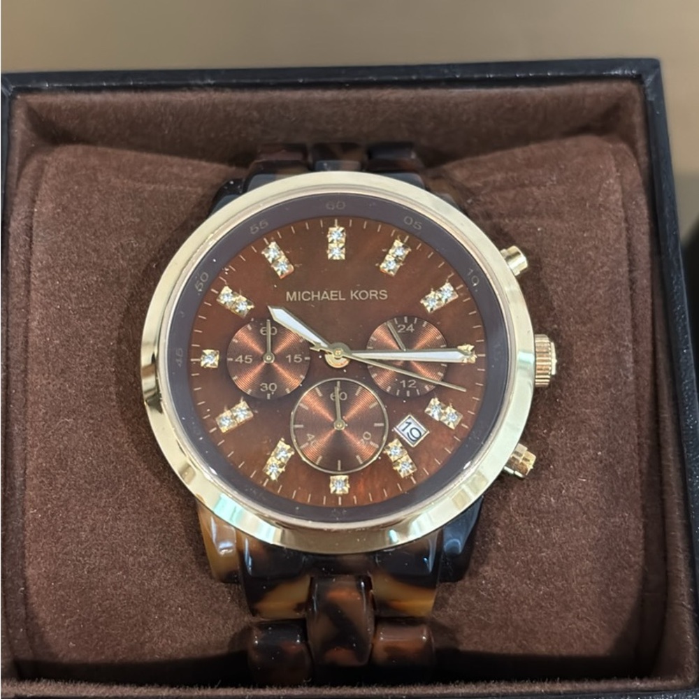 Michael Kors Large Tortoise Watch